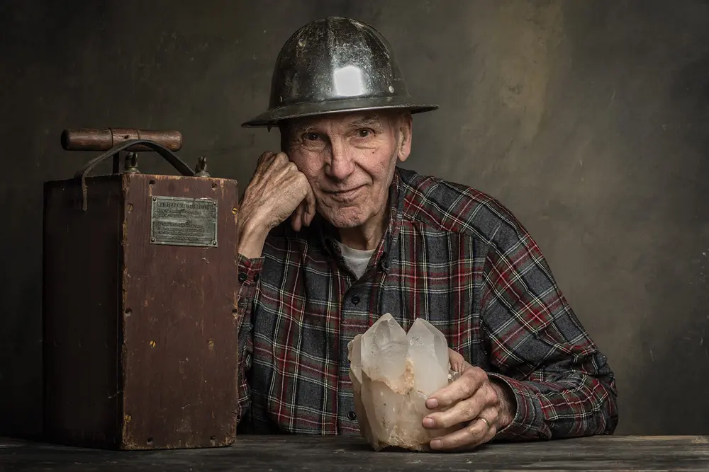 Frank Perham, now 87, of West Paris, photographed by Jason Paige Smith