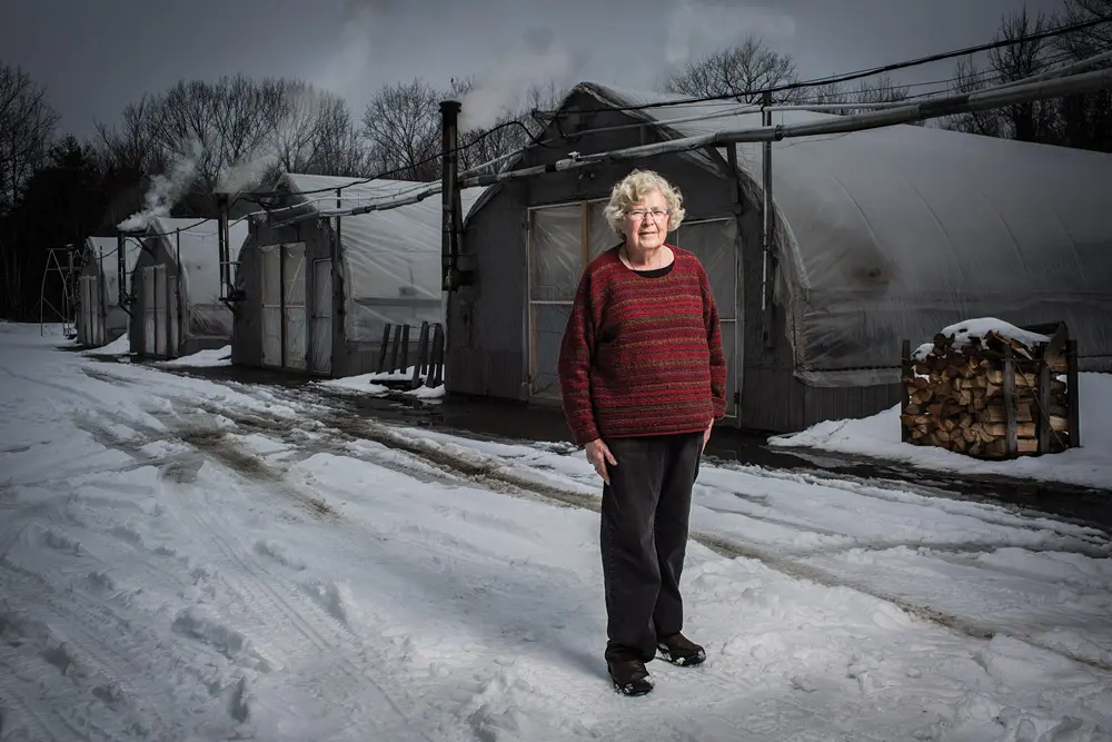 Beth Hutchings, now 83, of Eddington, photographed by Jason Paige Smith