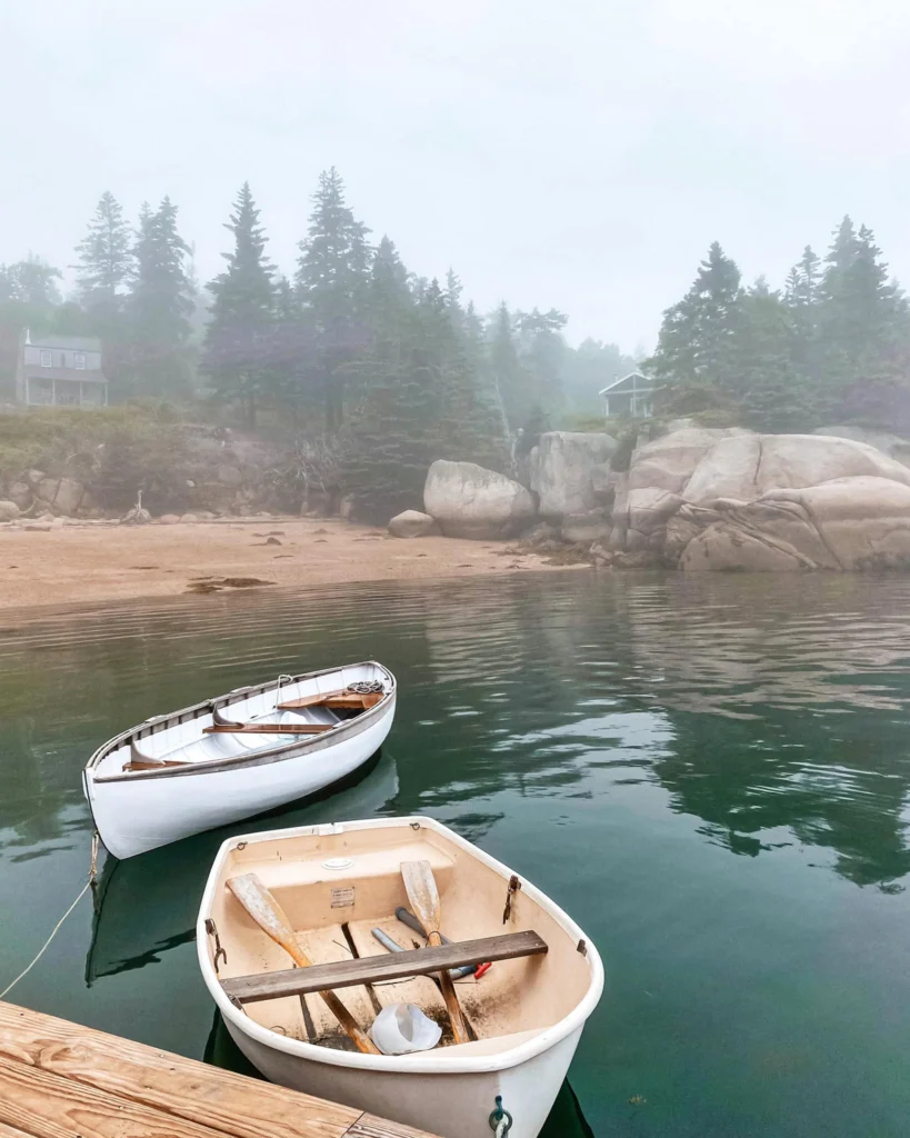 Dinghies in the Mist, by Ann Pollard Ranco
