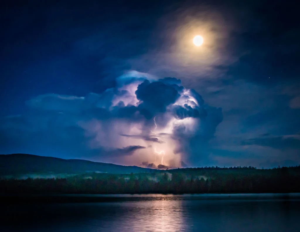 Blue Moon Thunderstorm, by Ben Pearson
