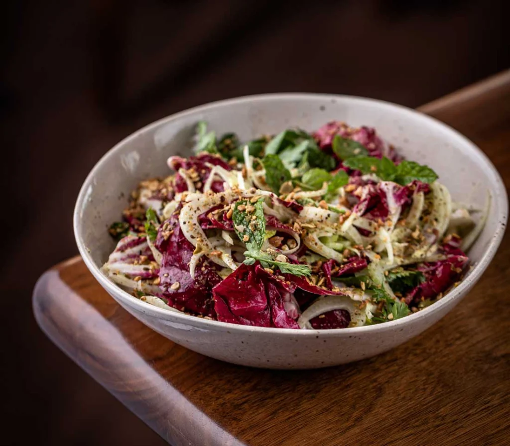 Radicchio salad with fennel
