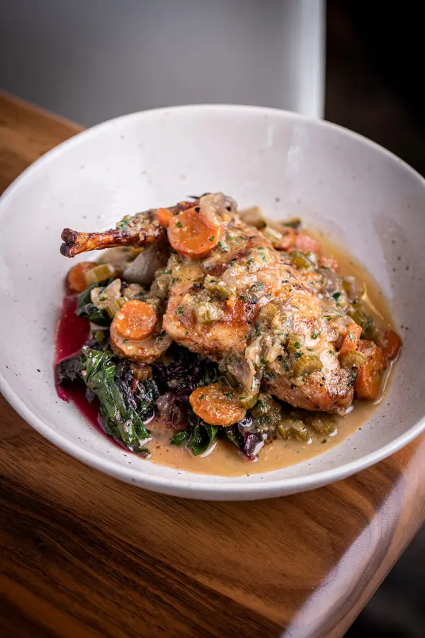 braised rabbit leg