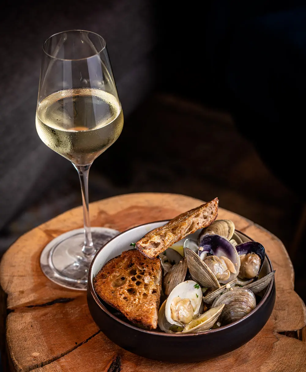 Littleneck clams at Magnus on Water in Biddeford