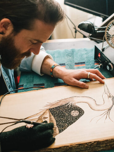 Devin Mauch at work