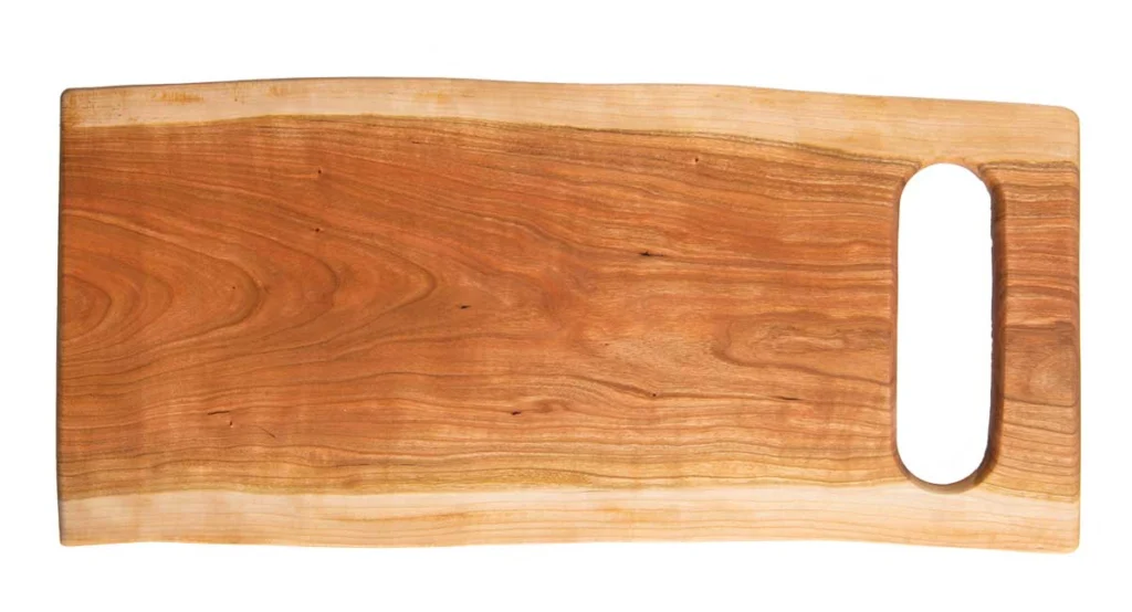 Sider’s Woodcrafting rectangular cherrywood charcuterie board