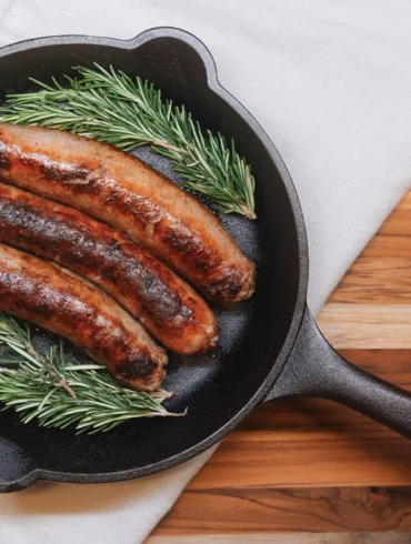 sausage made by Carter Light at Colvard & Company