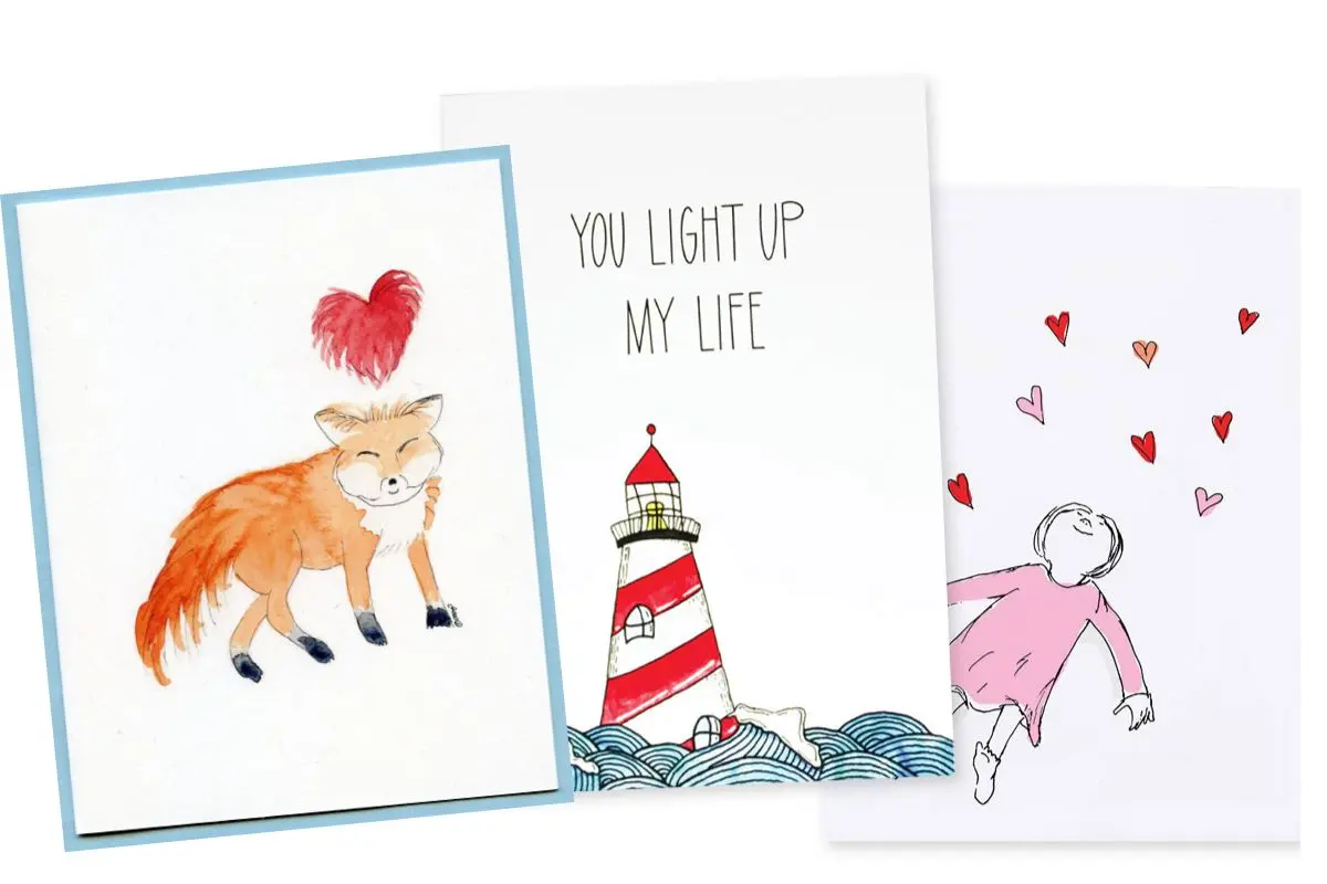 Maine-Made Valentine's Day cards
