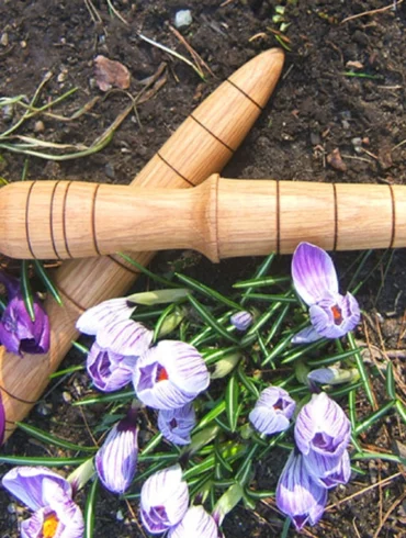 Rustic Workbench’s dibble may have a funny name, but it gets serious work done in the garden.
