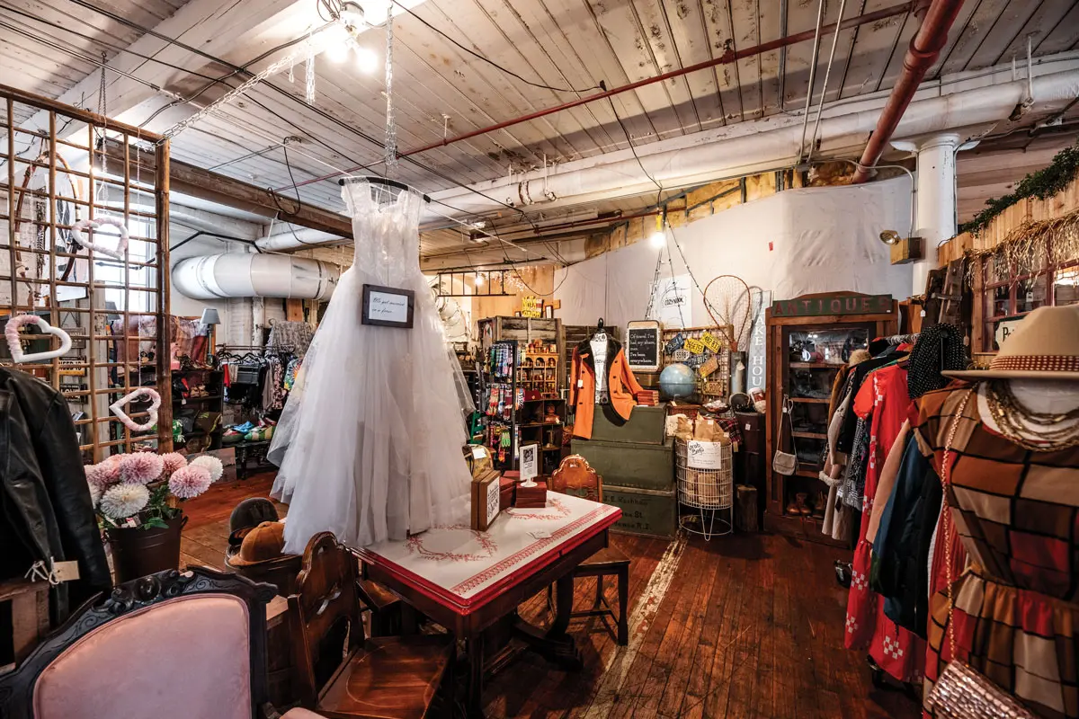 The Vault vintage market, in Winthrop, Maine