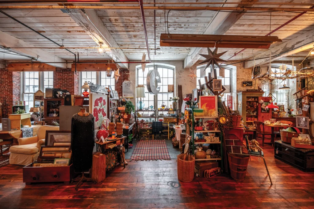 The Vault vintage market, organized by Freckle Salvage Company