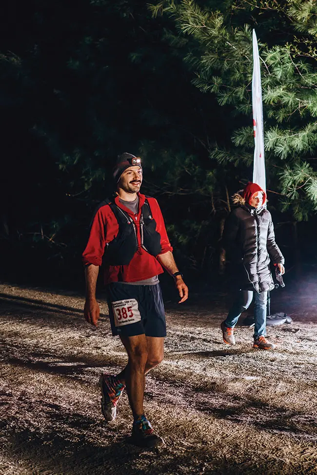scenes from the small hours at Riverlands, when the woods belong to a ragtag community of runners and volunteers