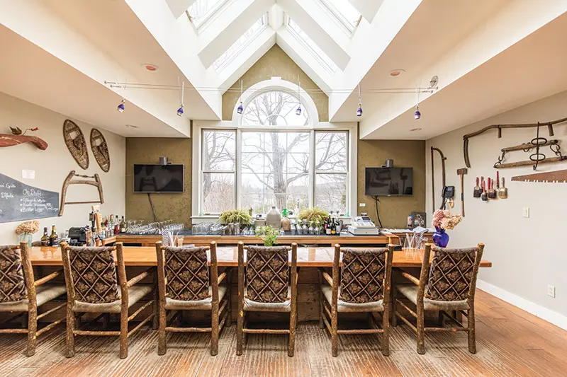Dining room at The Inn on Winter’s Hill.