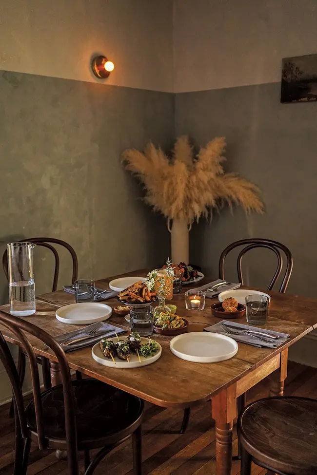 A dining room at The Brooklin Inn