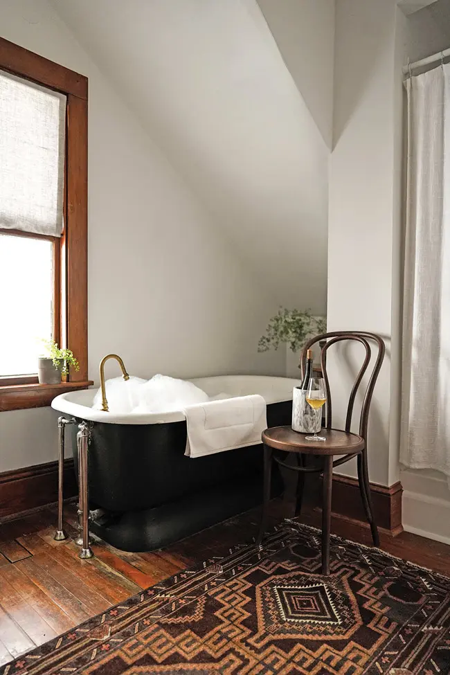 A bathroom at The Brooklin Inn
