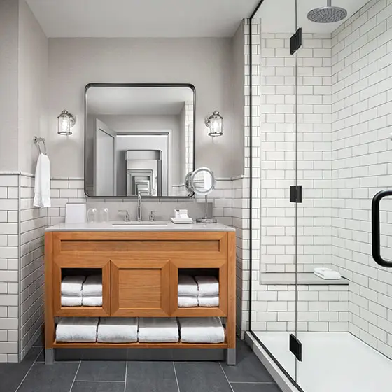 The Lockwood Hotel bathroom interior 