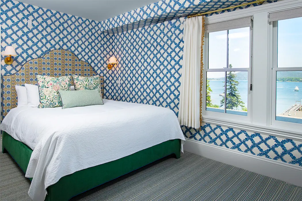 A king bedroom in the main hotel The Claremont.
