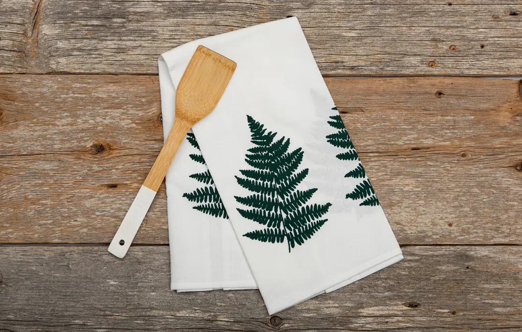 north-circle-studio-fern-flour-sack-tea-towel
