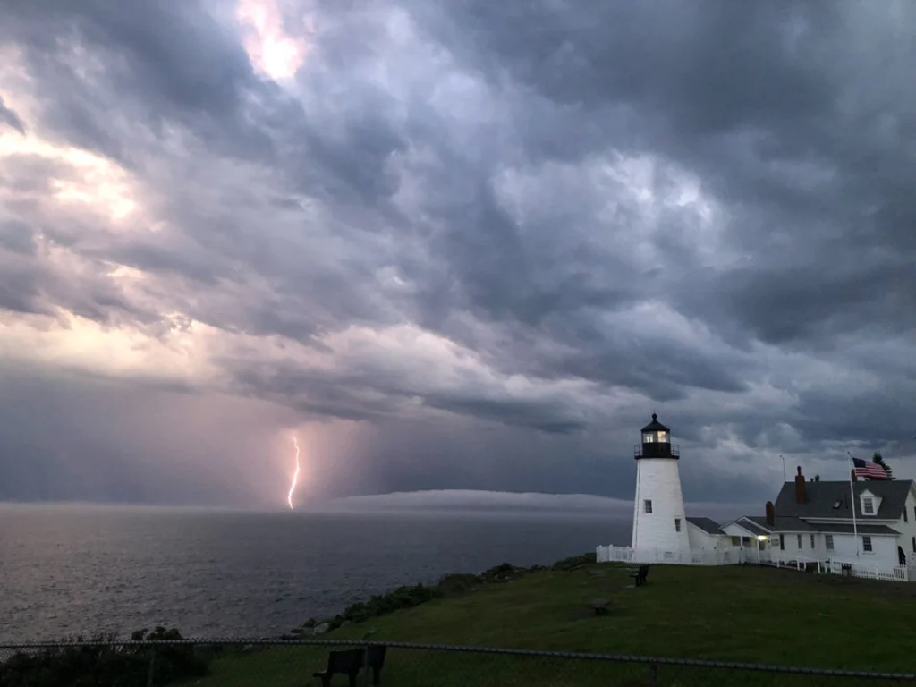 Pemaquid Lightning, photographed by Jack Boak