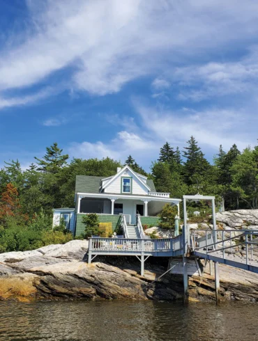 Norway Pines, author Susan Conley's family camp in Phippsburg, featured in Wildsam Field Guides: Maine Coast