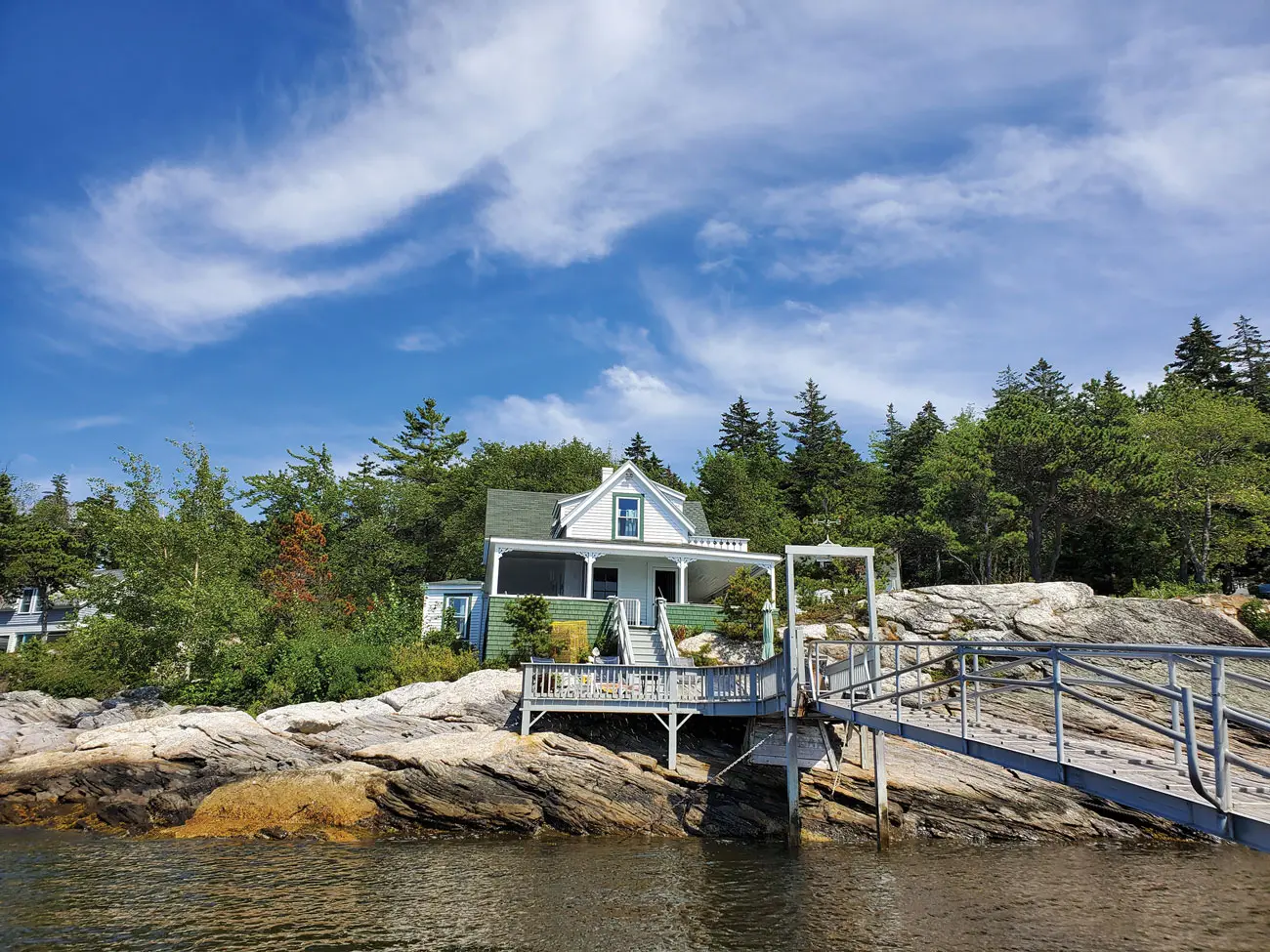 Norway Pines, author Susan Conley's family camp in Phippsburg, featured in Wildsam Field Guides: Maine Coast