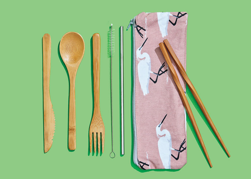 Reusable cutlery set from Spruce + Pine Co.