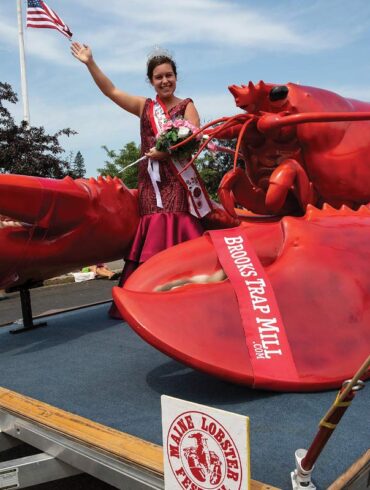 2018 Maine Sea Goddess Erin Dugan during the Maine Lobster Festival parade