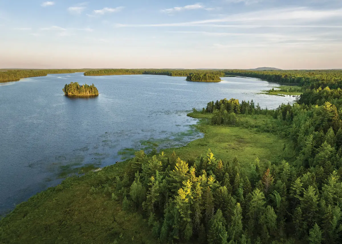 the George Brook Flowage, near Indian Township, or Motahkomikuk