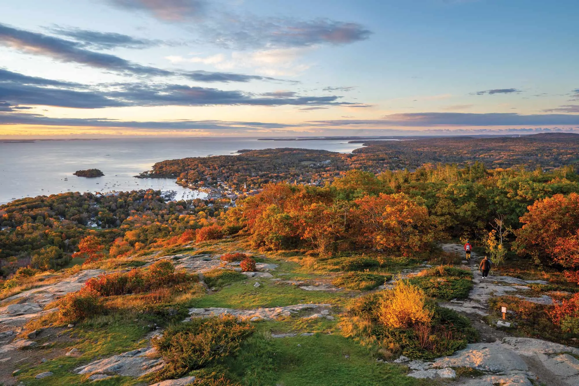 Camden Harbor, from the Mount Battie summit.