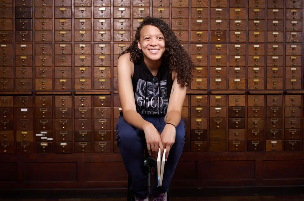 Portland poet laureate Maya Williams, photographed by Dennis Welsh