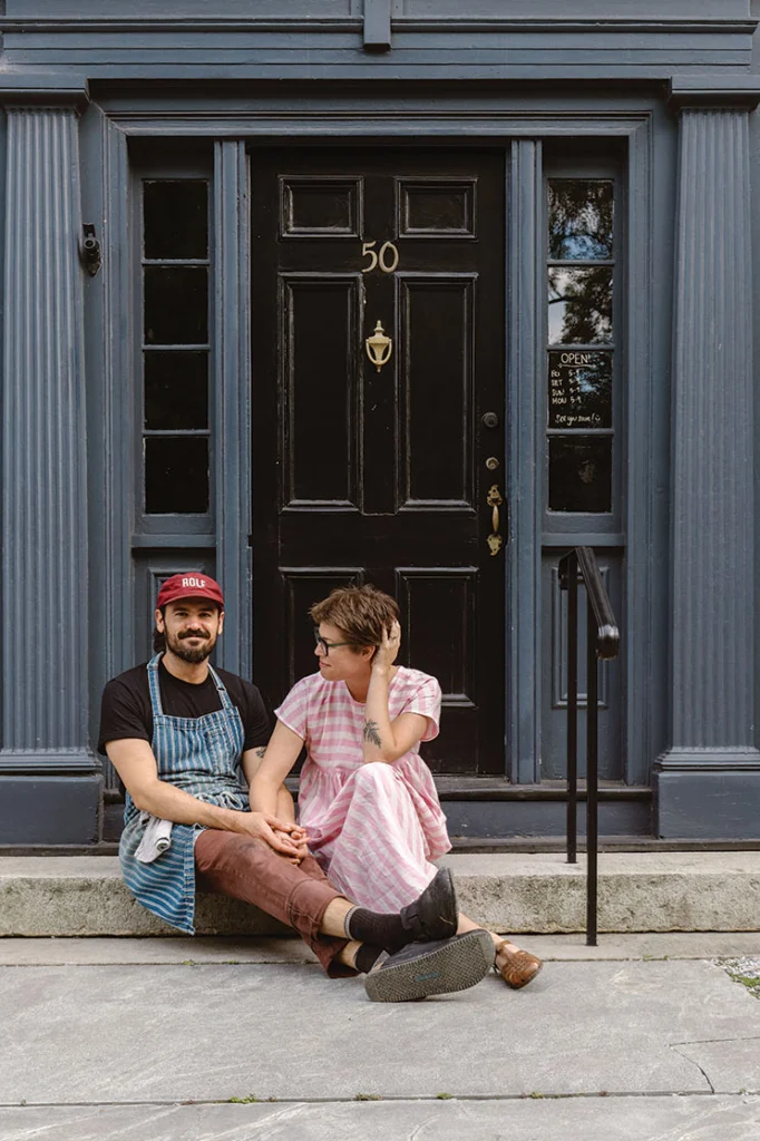 Gabriela Acero and Derek Richard, owners of wolfpeach