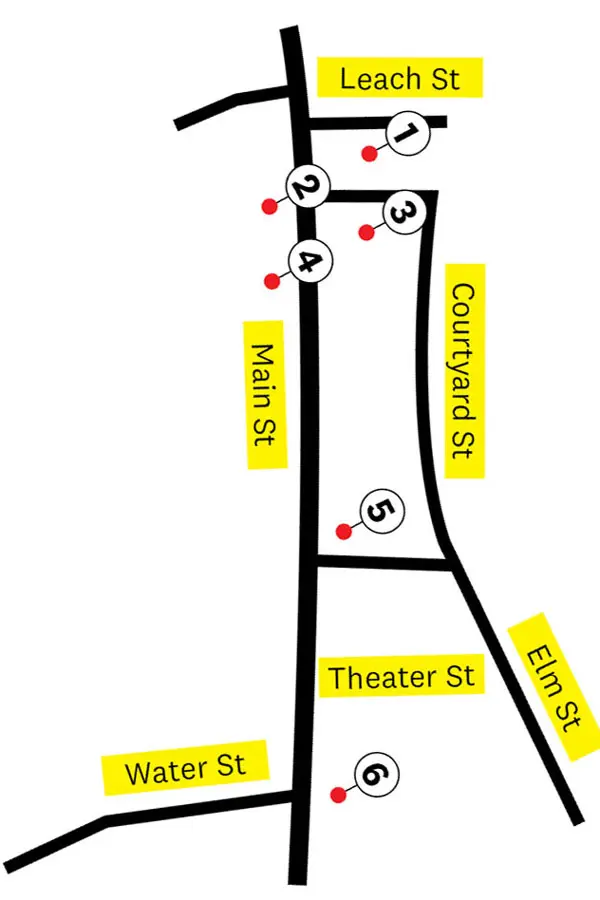 map of downtown Damariscotta