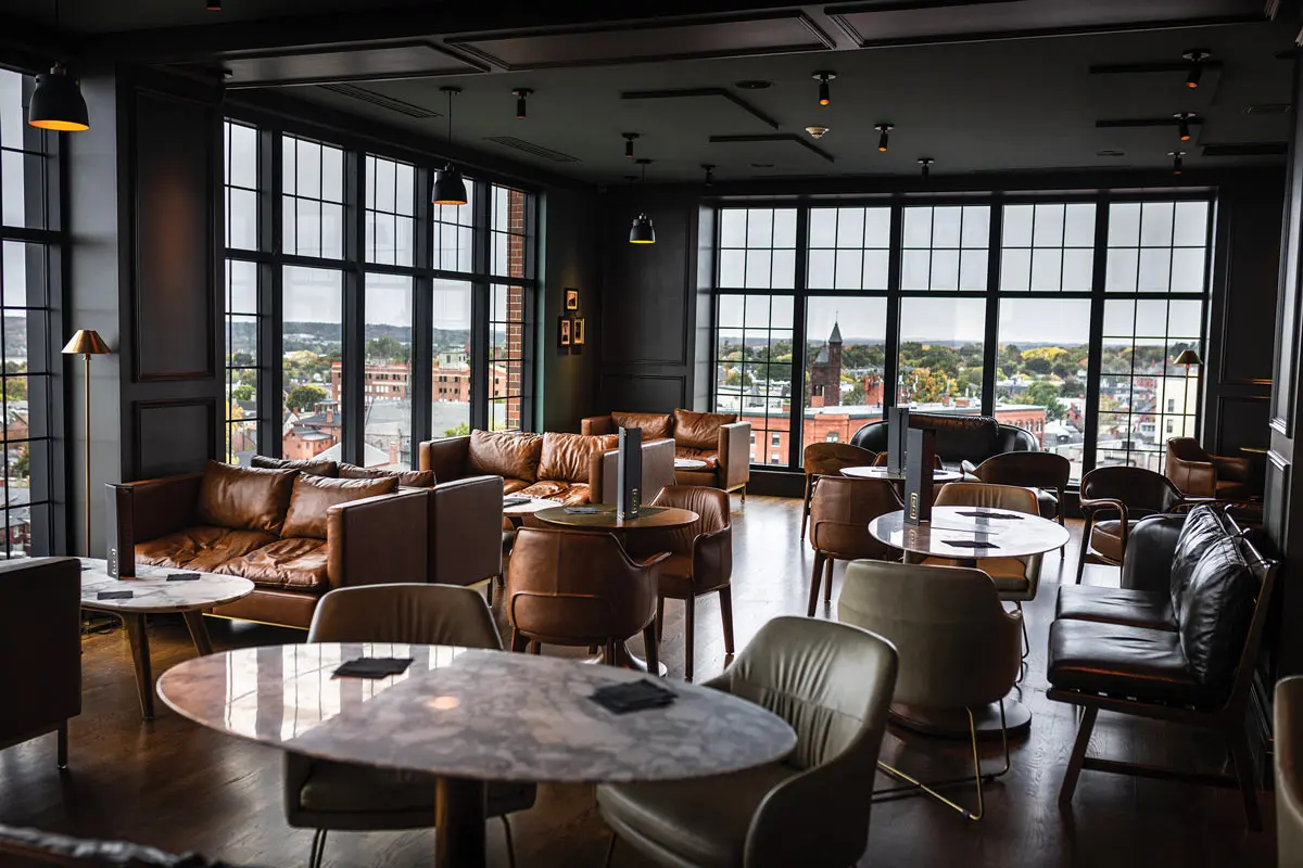 the refurbished lounge at Top of the East