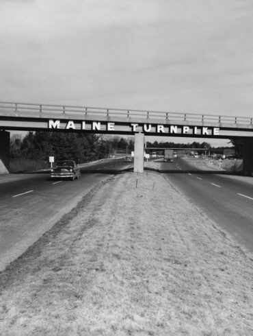 Entrance to the Maine Turnpike, circa 1950