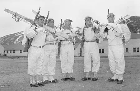 the U.S. Army’s 10th Mountain Division wearing G.H.Bass's special cold-weather boot