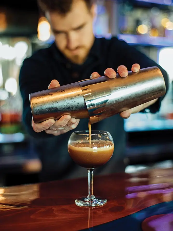 the espresso martini at Rio's in Searsport