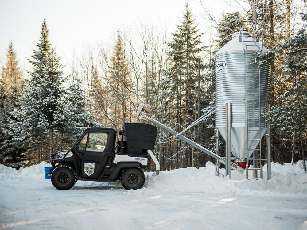 "the Oatmobile" at Brownville’s Food Pantry for Deer