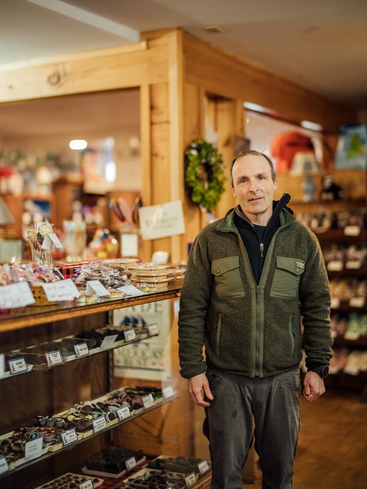 Confectioner Andy Wilbur, owner of Wilbur’s of Maine