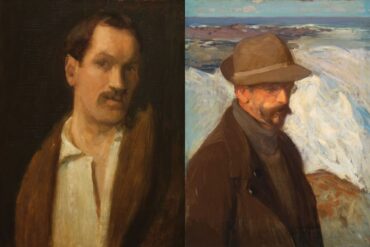 Hamilton Easter Field, the libertine (left), and Charles Woodbury, the traditionalist (right).