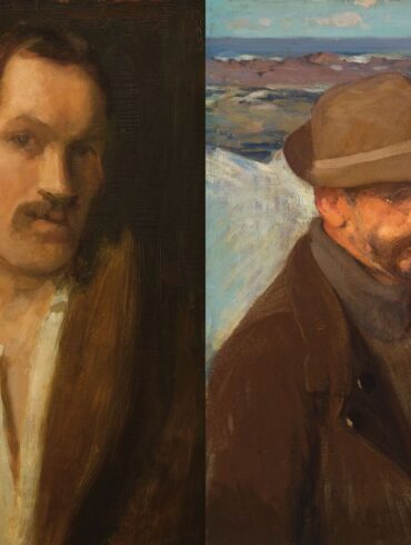 Hamilton Easter Field, the libertine (left), and Charles Woodbury, the traditionalist (right).