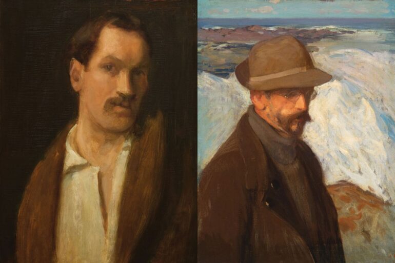 Hamilton Easter Field, the libertine (left), and Charles Woodbury, the traditionalist (right).