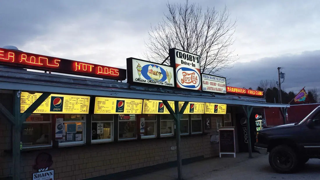Crosby’s Drive-In in Bucksport, Maine