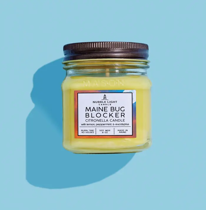 Maine Bug Blocker Candle from Nubble Light Candle