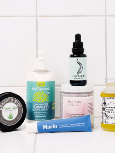 Maine-made lotions, salves, oils, scrubs, and lip treatments