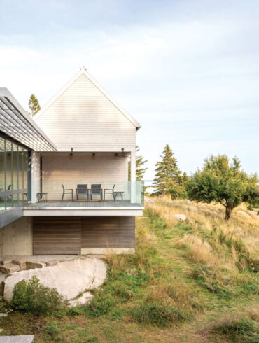 modern summer residence in Stonington, Maine