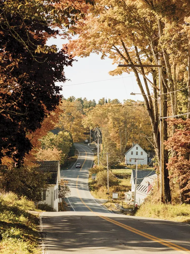 Route 173 wends through South Penobscot near the Cannery, a canning factory turned arts center.
