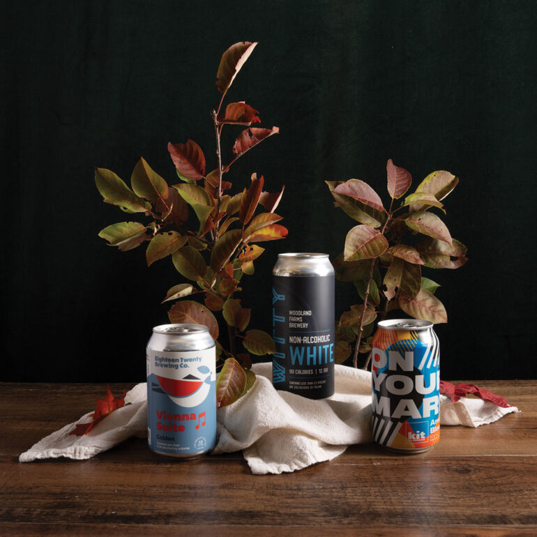 Maine-brewed non-alcoholic beers