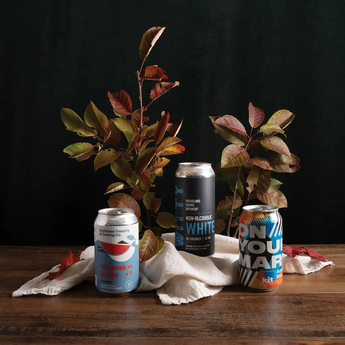 Maine-brewed non-alcoholic beers