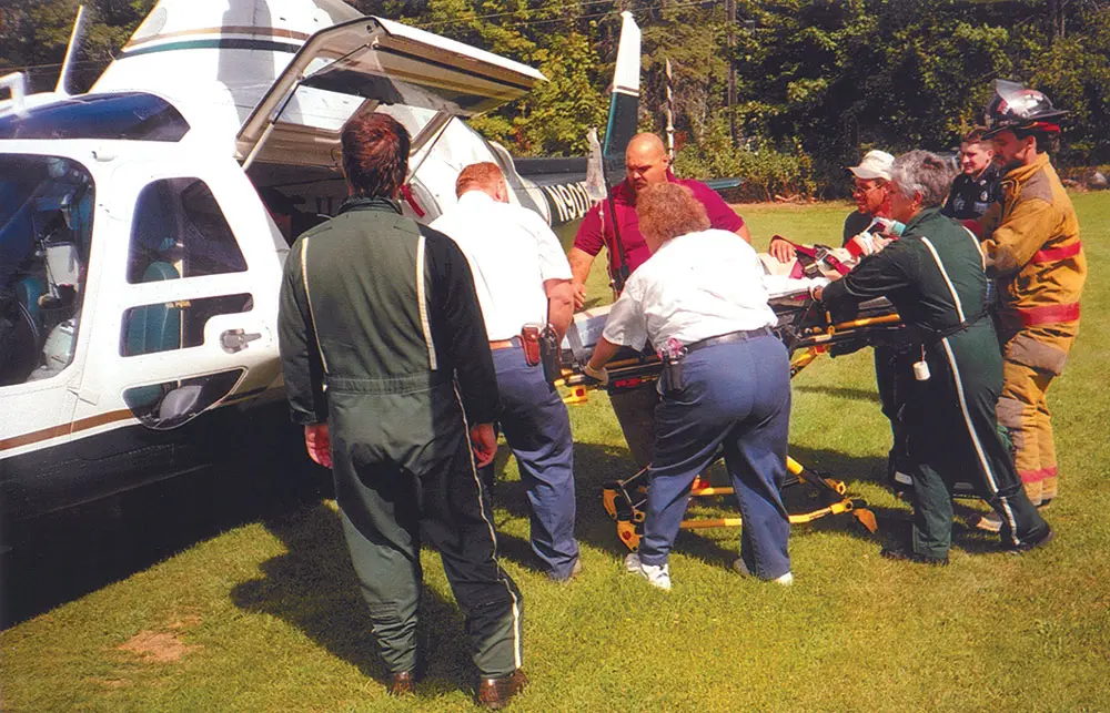 a photo from LifeFlight of Maine's early days