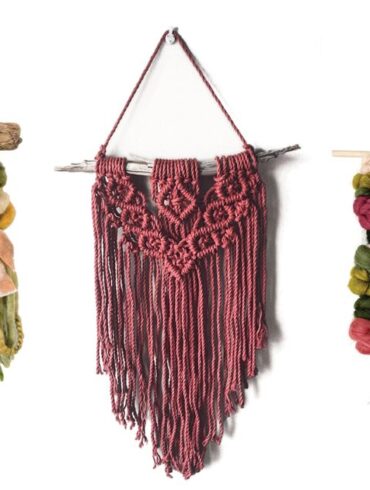 Maine-woven wall hangings