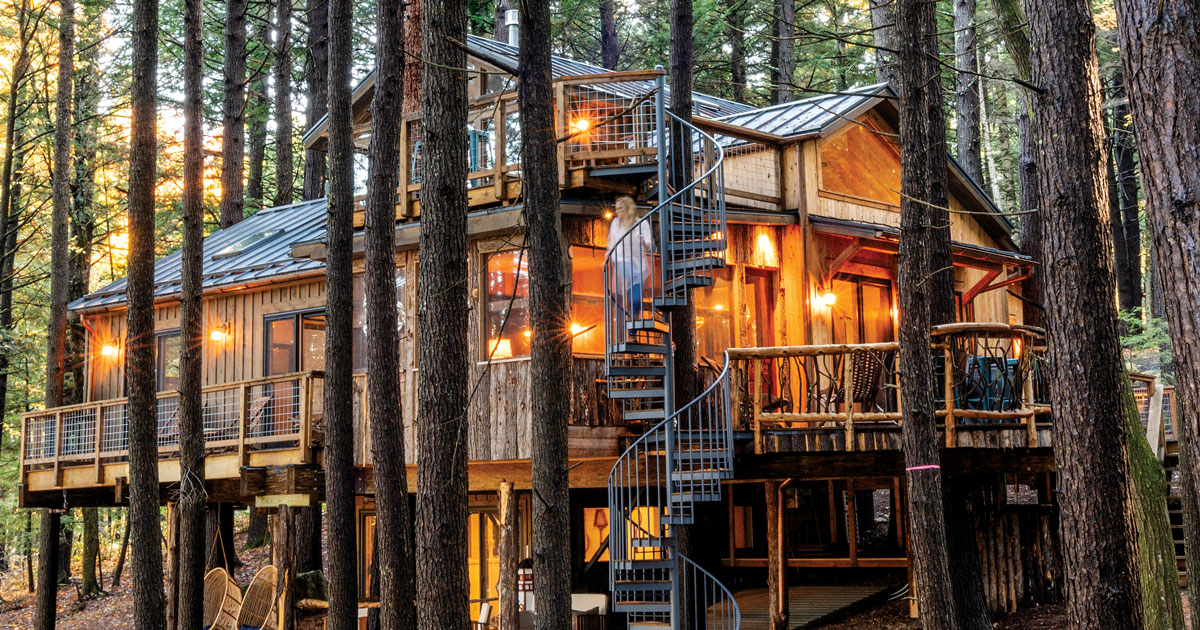 A Tree-House Compound Takes Root On Monmouth's Cobbosseecontee